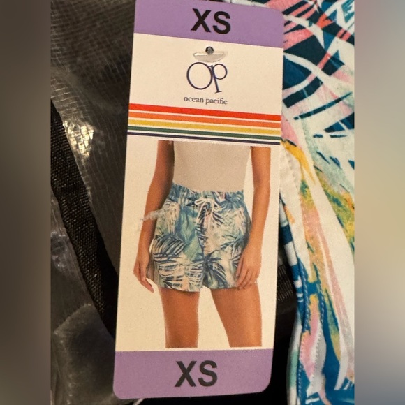 OP Ocean Pacific Palm Print Board Shorts XS - Picture 7 of 10